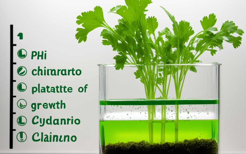 hydroponic cilantro pH