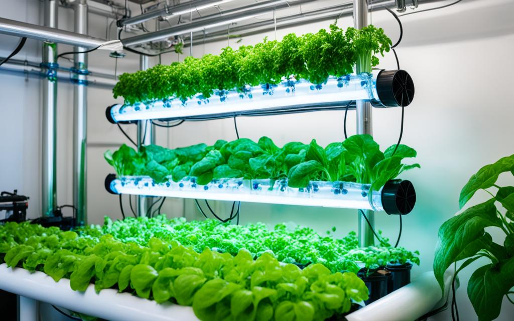 hydroponic garden setup