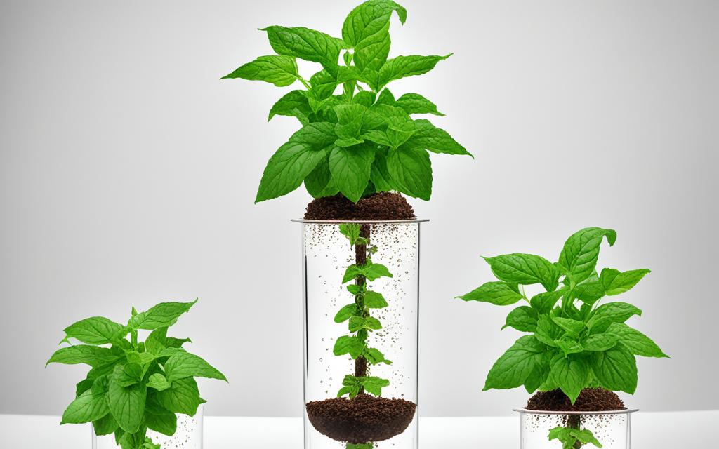 hydroponic peppermint tower