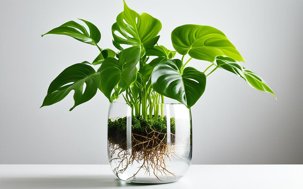 hydroponic Philodendron