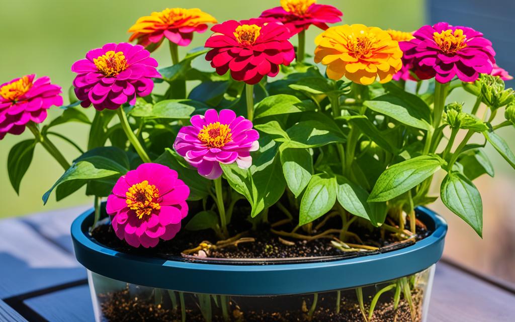 hydroponic Zinnia