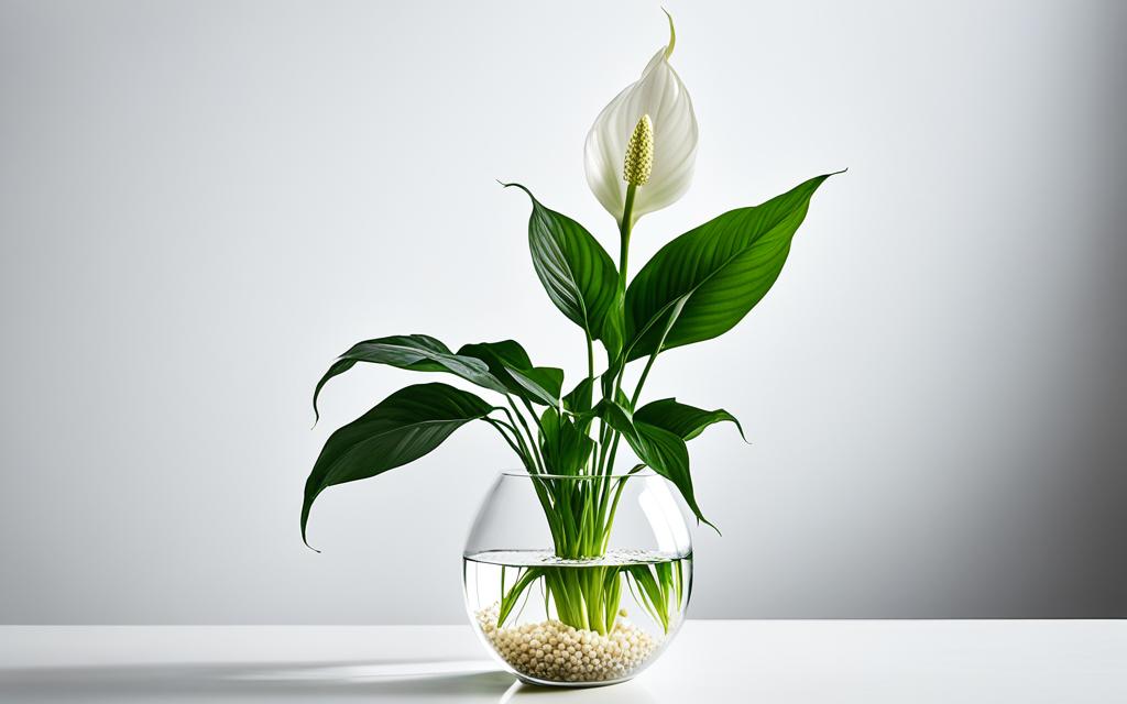 hydroponic peace lily