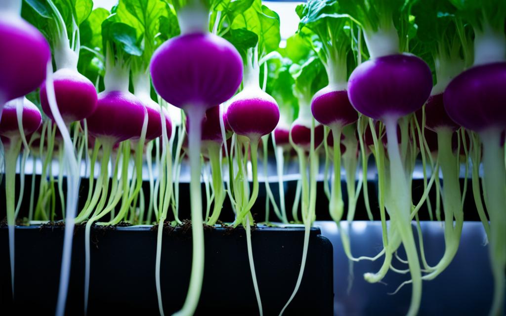 hydroponic radish cultivation