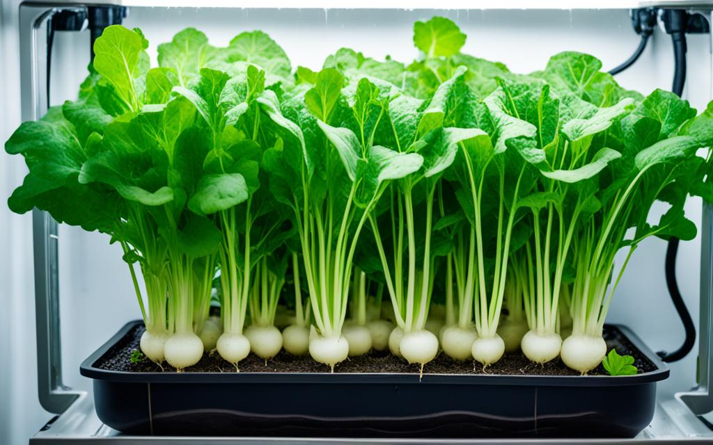 hydroponic turnip cultivation