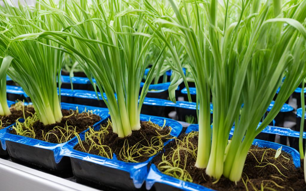 Hydroponic Leeks