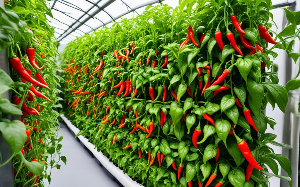 hydroponic Chili Peppers