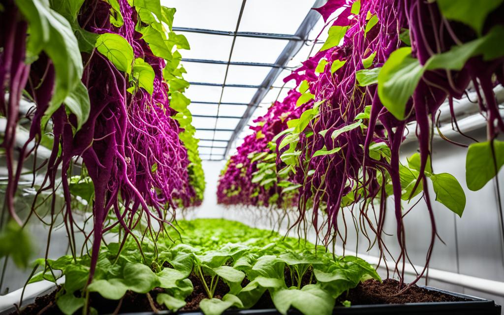 hydroponic Sweet Potatoes