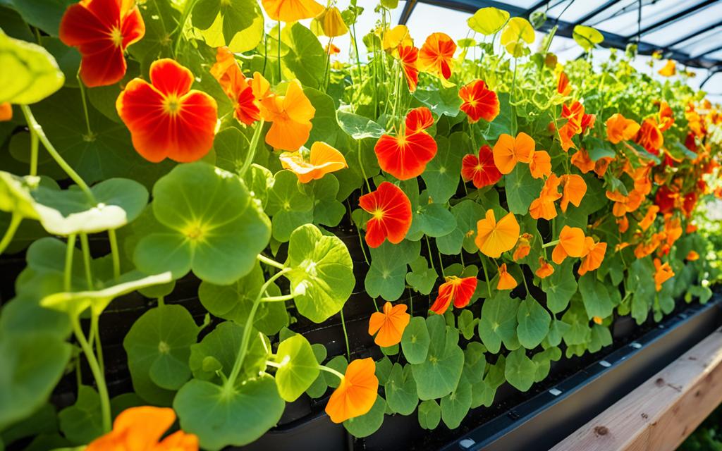 hydroponic nasturtiums