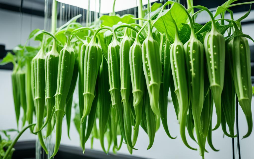 hydroponic okra