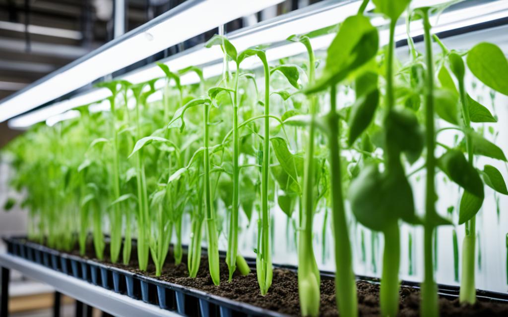 hydroponic sugar snap pea cultivation