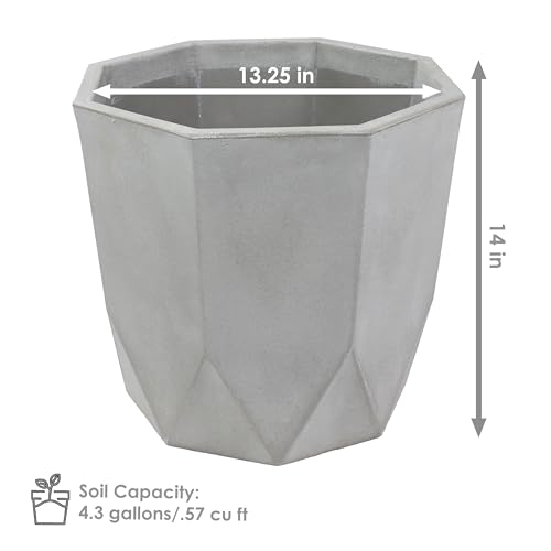 Sunnydaze Modern Faceted 14.75
