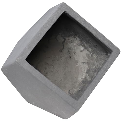 Sunnydaze Outdoor Concrete Planter Set - 2 Lightweight Concrete Pots for Plants - Moondust