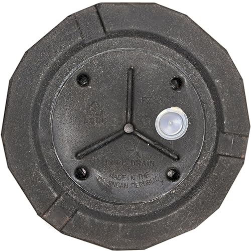 Sunnydaze Pebbled Polyresin Round Outdoor Planter - 15.75