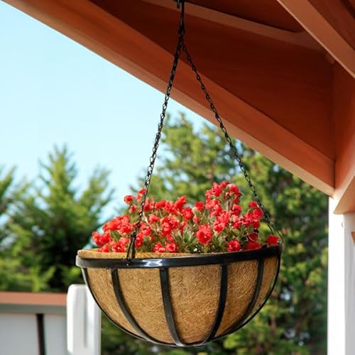 Gardman Forged Hanging Baskets, Black, 14