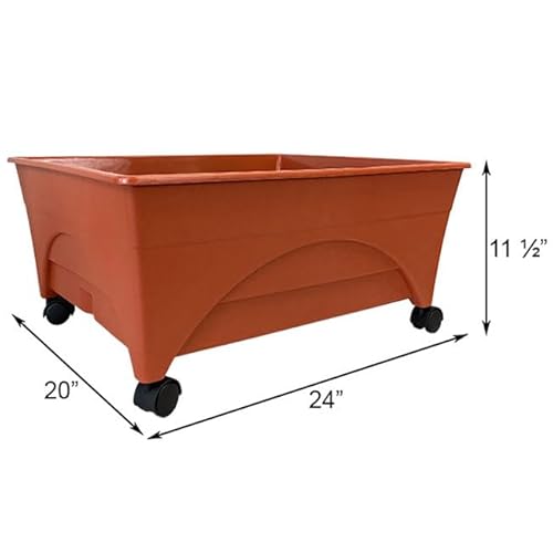 Emsco City Pickers Raised Planter Beds, Terra Cotta Colored, Pack of 2