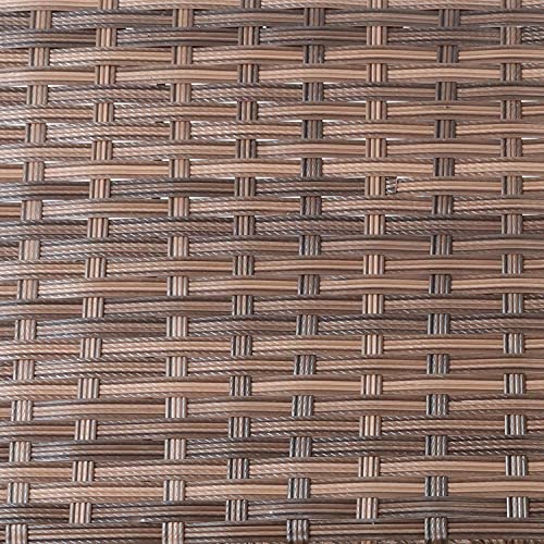 Sunnydaze 2-Section Rectangle Polyrattan Indoor Planters - 21.5 Inches W x 11.5 Inches D x 9.25 Inches H – Set of 2 - Brown