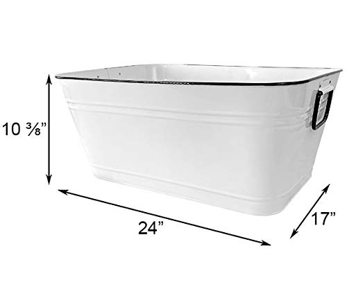 Panacea 81639 Vintage Milkhouse Washtub Style Planter, 24”L