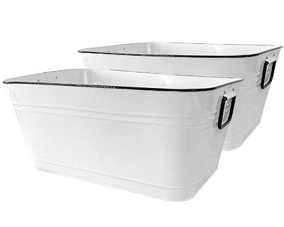 Panacea 81639 Vintage Milkhouse Washtub Style Planters, 24”L, Pack of 22